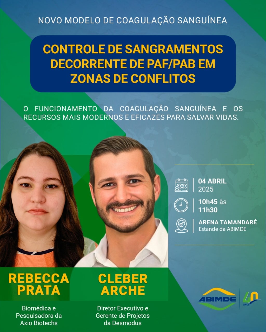 Controle de sangramentos em zonas de conflito