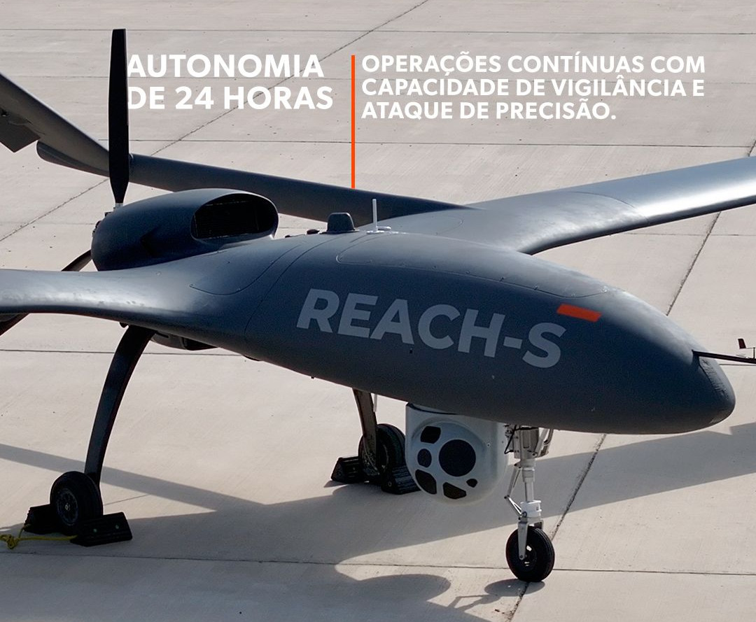 Drone REACH-S com autonomia de 24 horas.