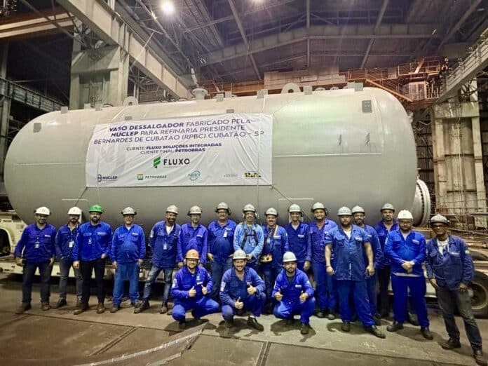 Nuclep entrega vaso dessalgador à RPBC e reforça protagonismo no setor de Óleo e Gás