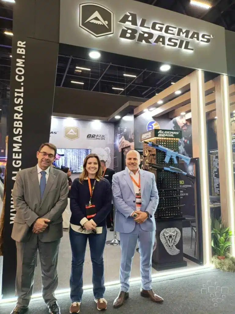 Stand da Algemas Brasil em exposição
